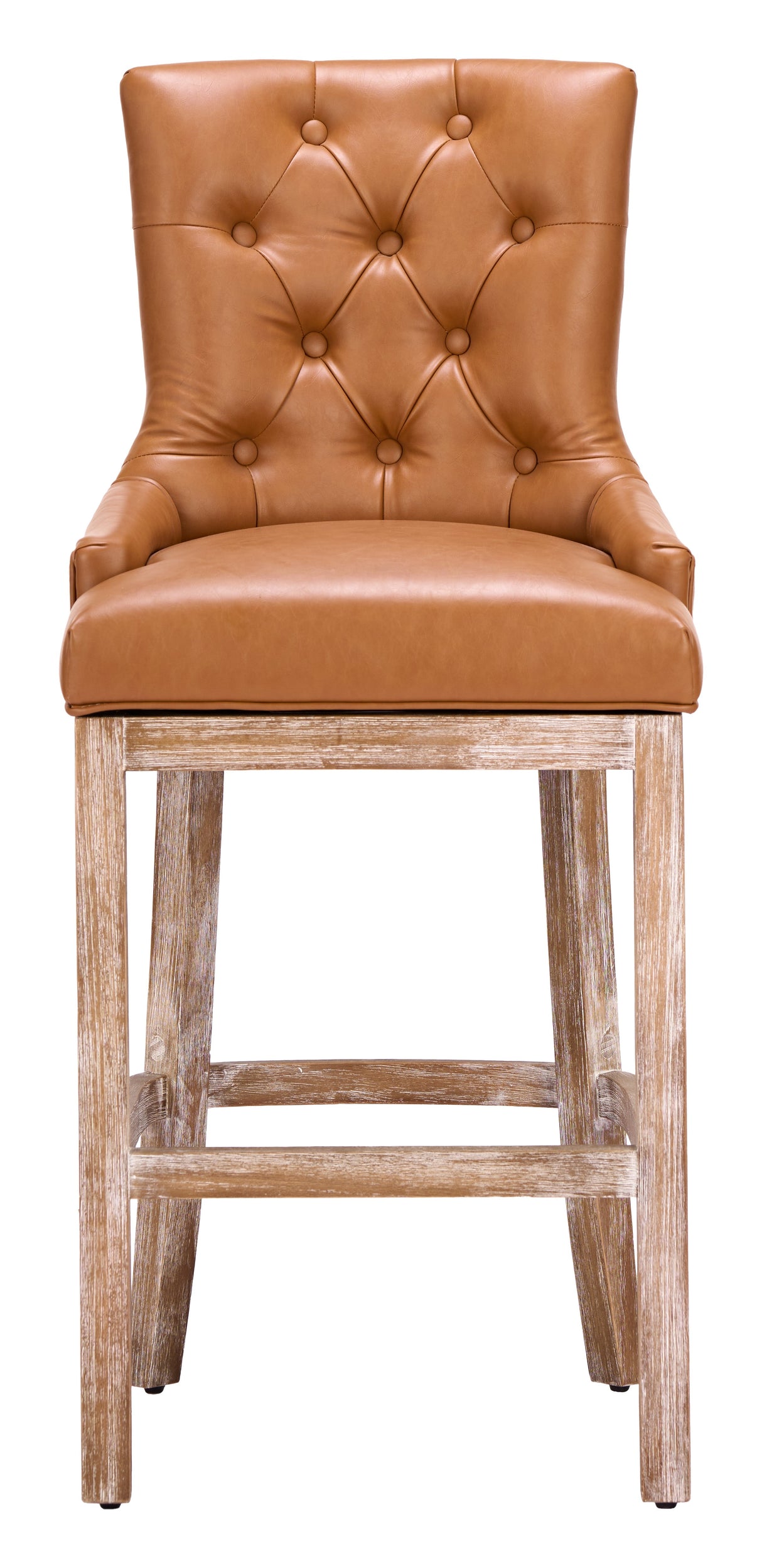 Nuby Brown Swivel Barstool by Zuomod at Eve Furniture