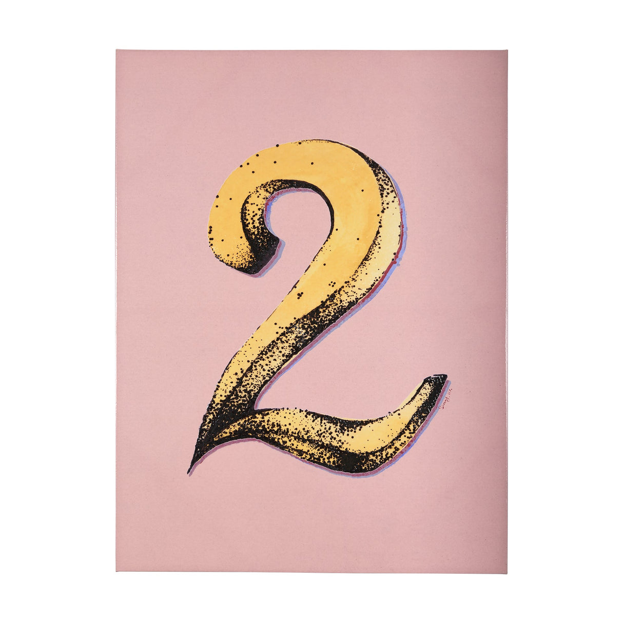 Numbers II by Mercana Studio a Hand Embellished Textured Canvas by Mercana at Eve Furniture