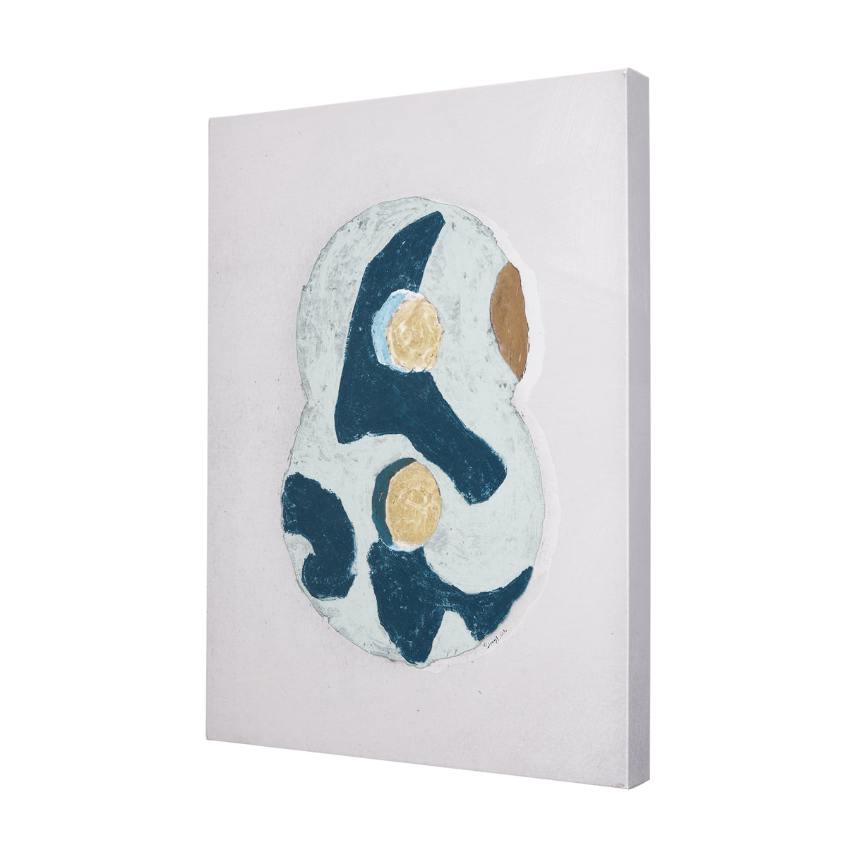 Numbers VIII by Mercana Studio a Hand Embellished Textured Canvas by Mercana at Eve Furniture