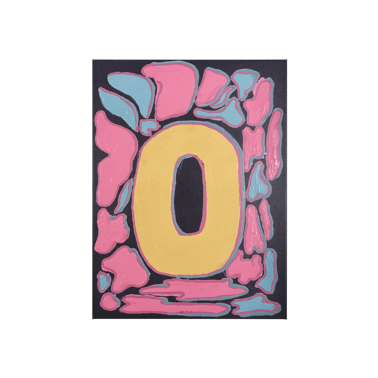 Numbers X by Mercana Studio a Hand Embellished Textured Canvas by Mercana at Eve Furniture