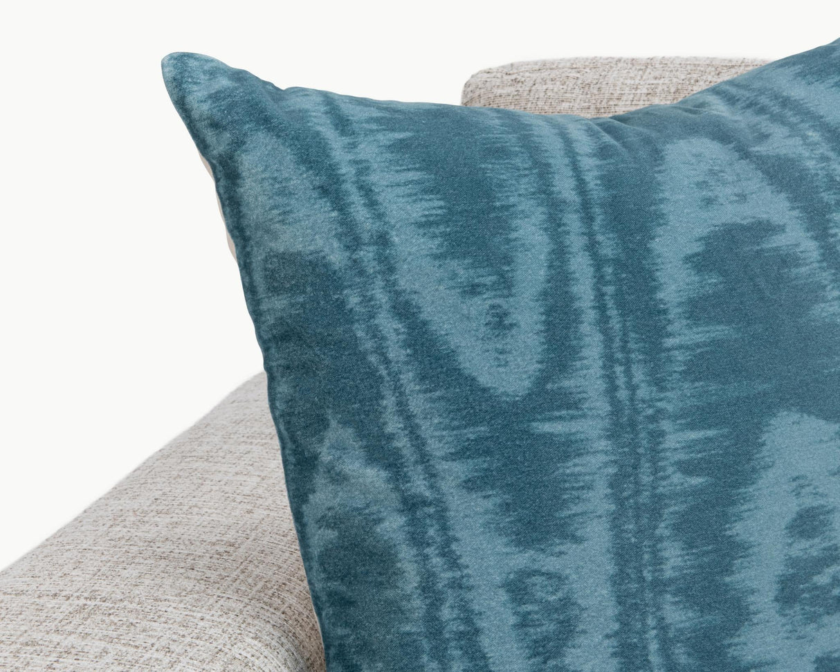 NV Hildene Chambray Blue 22x22 Throw Pillow (Set of 2) by Classic Home at Eve Furniture