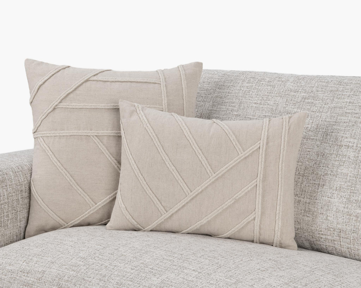 NV Langdon Natural Multiple Sizes 20x20 Throw Pillow (Set of 2) by Classic Home at Eve Furniture