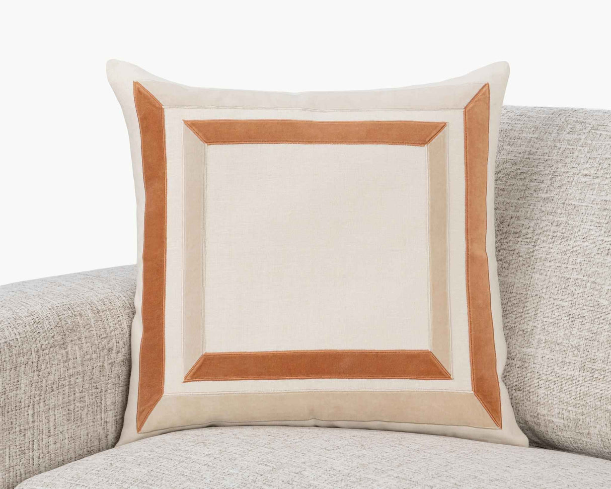 NV Maybrook Ivory/Natural 22x22 Throw Pillow (Set of 2) by Classic Home at Eve Furniture