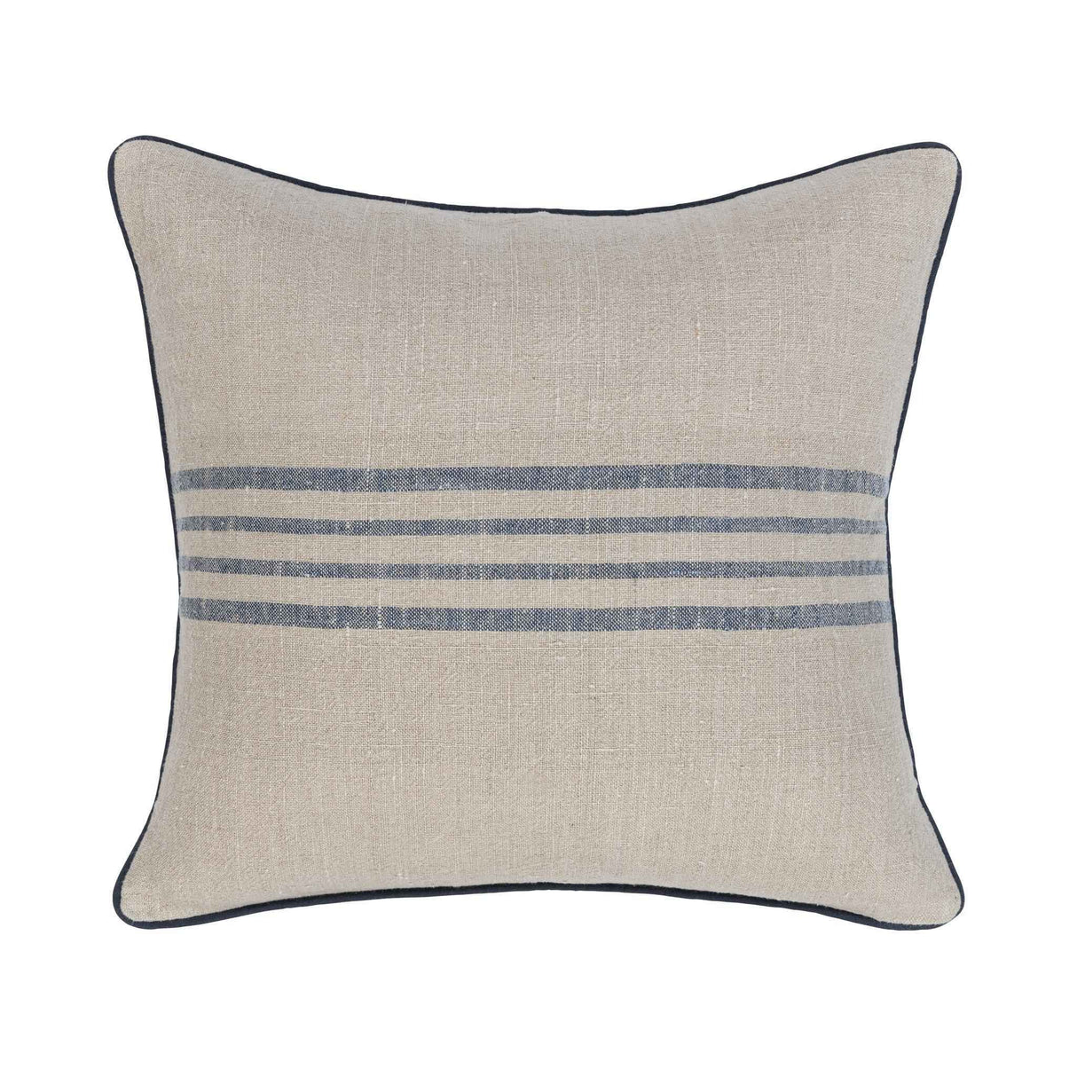 NV Newport Natural/Navy Multiple Sizes 22x22 Throw Pillow (Set of 2) by Classic Home at Eve Furniture