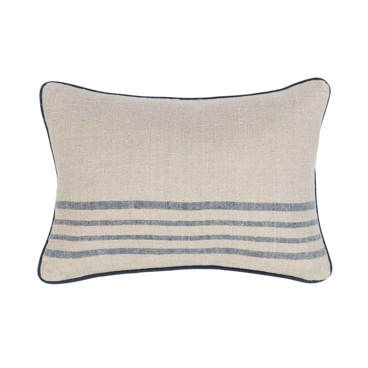 NV Newport Natural/Navy Multiple Sizes Throw Pillow (Set of 2) by Classic Home at Eve Furniture