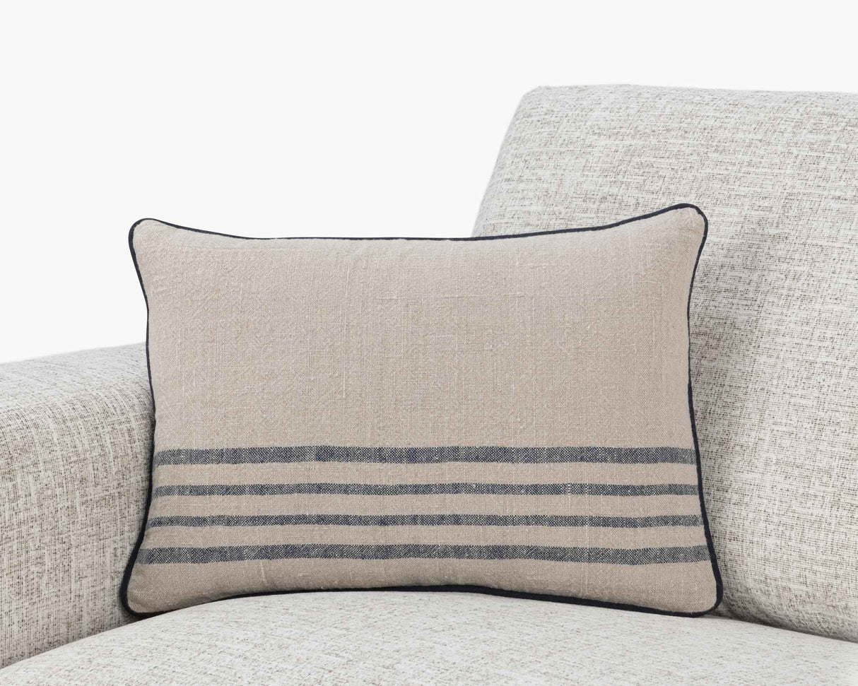 NV Newport Natural/Navy Multiple Sizes Throw Pillow (Set of 2) by Classic Home at Eve Furniture