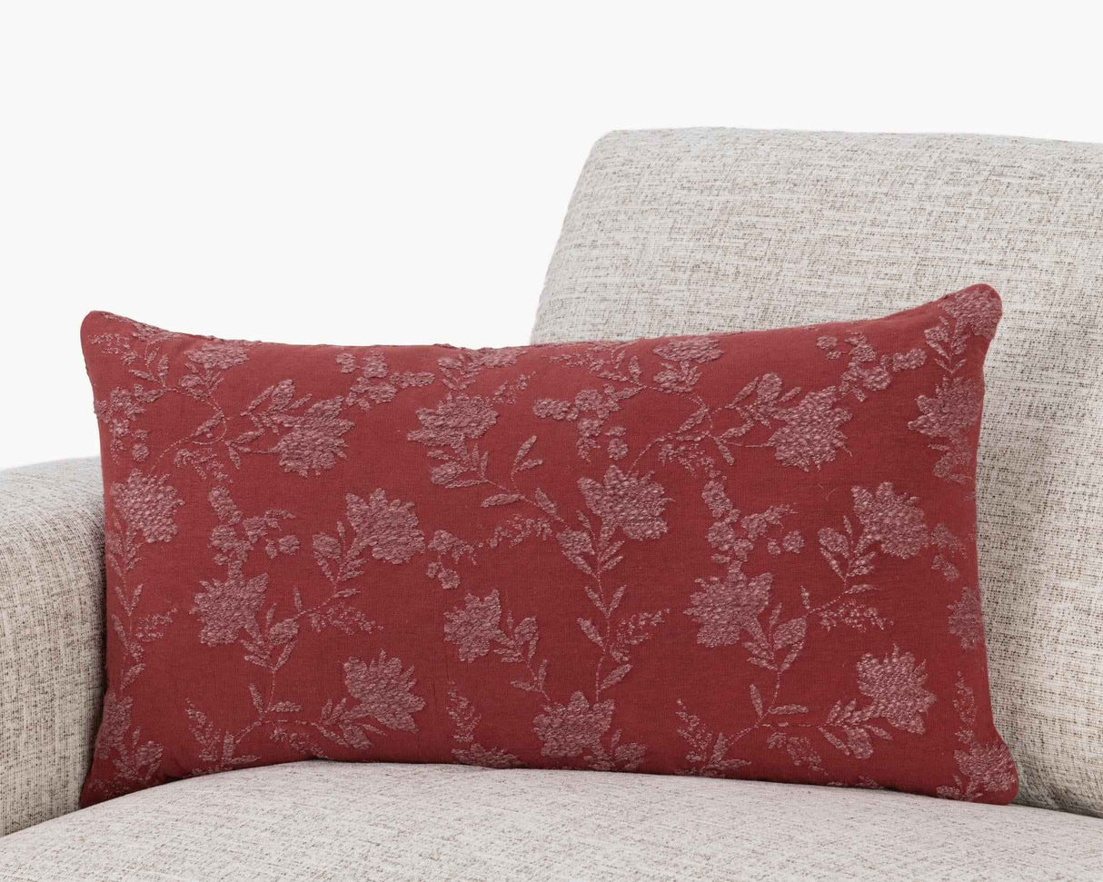 NV Rosecliff Burgundy Red Multiple Sizes Throw Pillow (Set of 2) by Classic Home at Eve Furniture