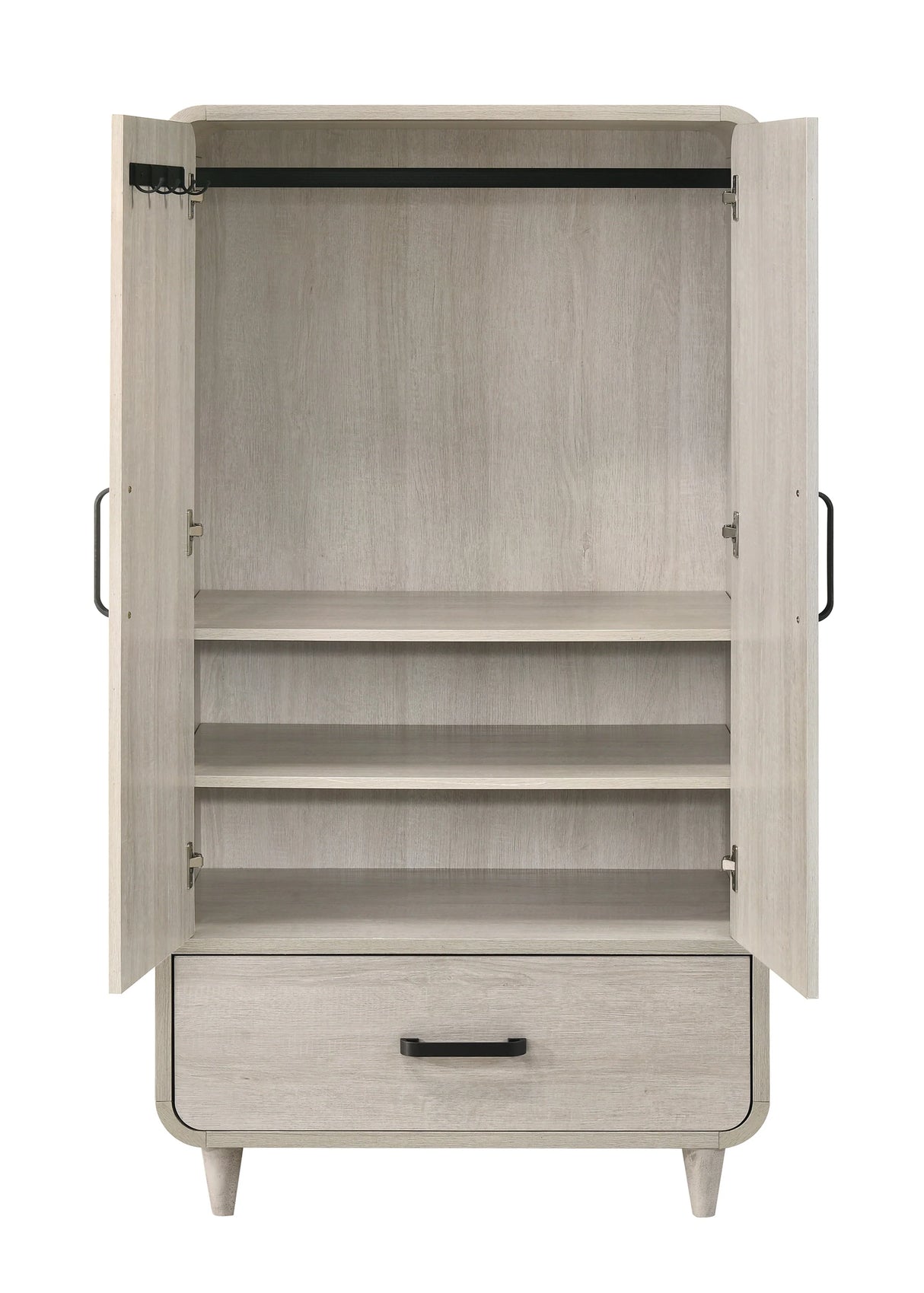 Nyomi White Armoire by Crown Mark at Eve Furniture