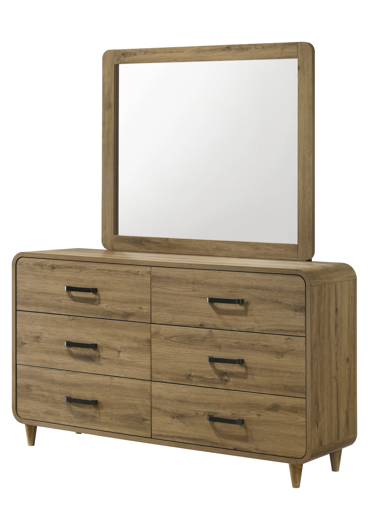 Nyomi White & Brown Upholstered Bedroom Set by Crown Mark at Eve Furniture
