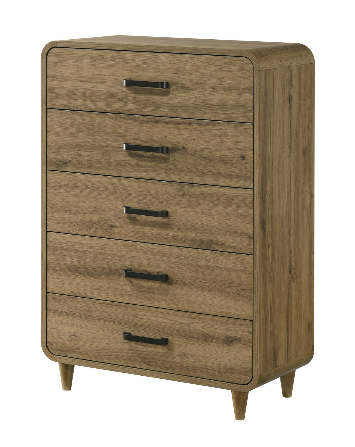 Nyomi White & Brown Upholstered Bedroom Set by Crown Mark at Eve Furniture