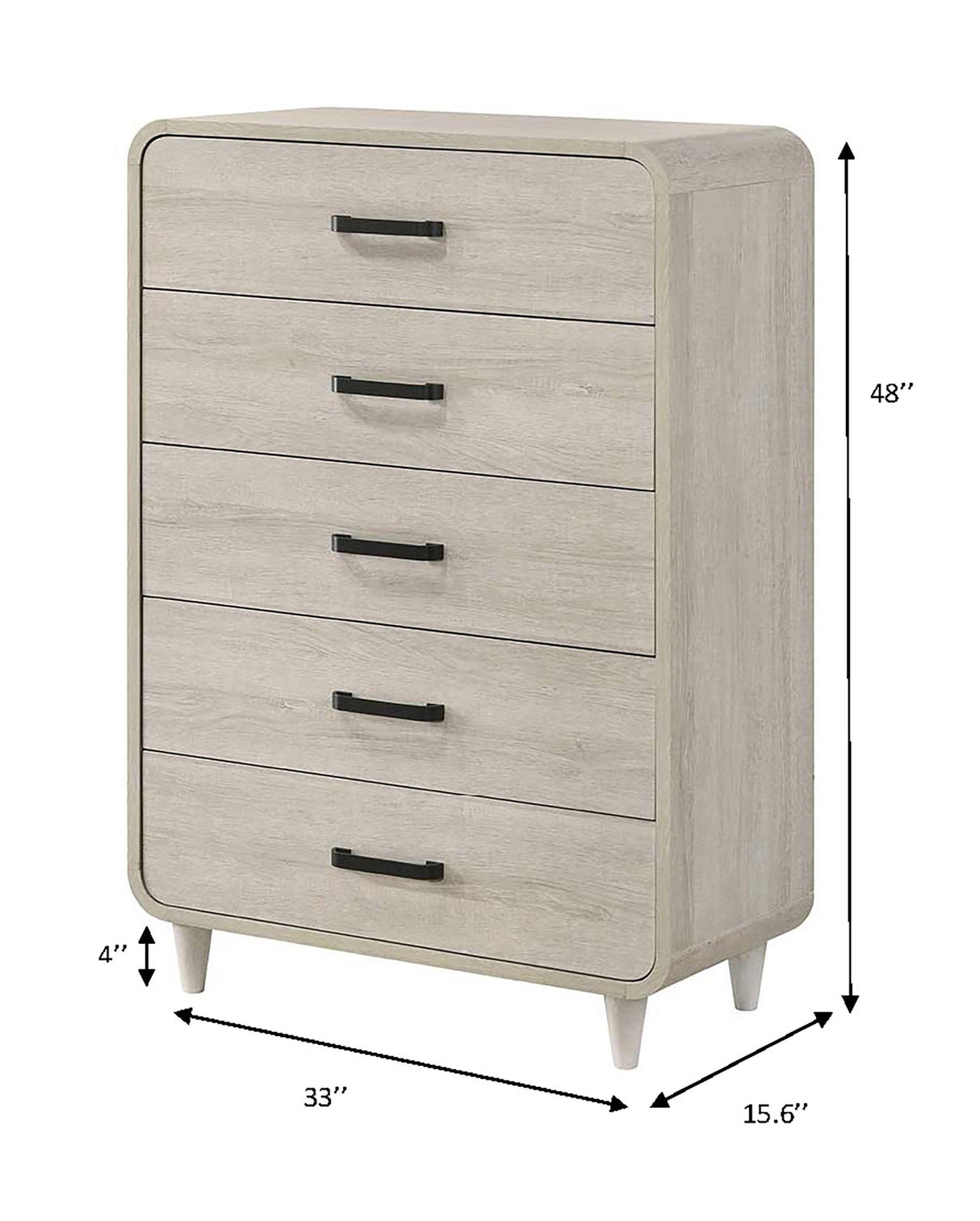 Nyomi White Chest by Crown Mark at Eve Furniture