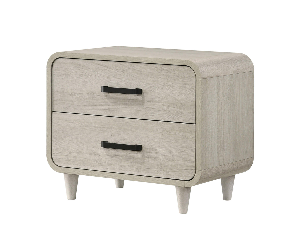 Nyomi White Nightstand by Crown Mark at Eve Furniture
