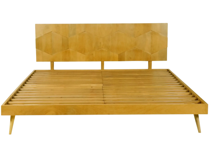 O2 Bed King - Light Golden by Moe's Home at Eve Furniture