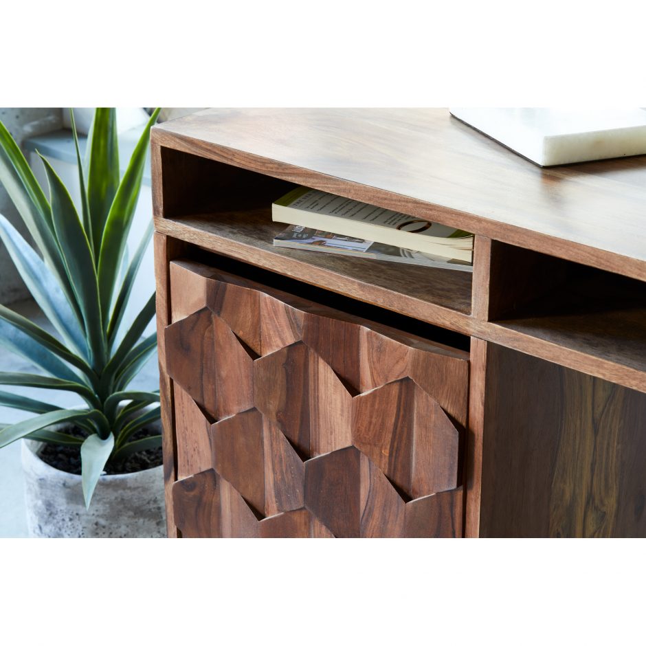 O2 Desk Natural by Moe's Home at Eve Furniture