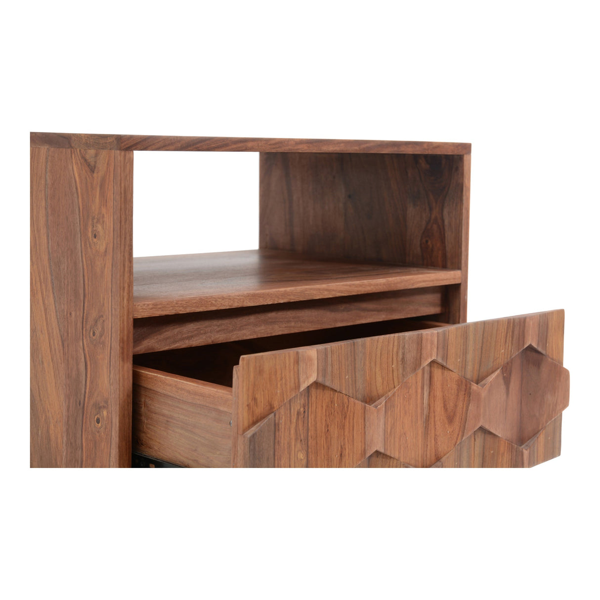 O2 Natural Nightstand by Moe's Home at Eve Furniture