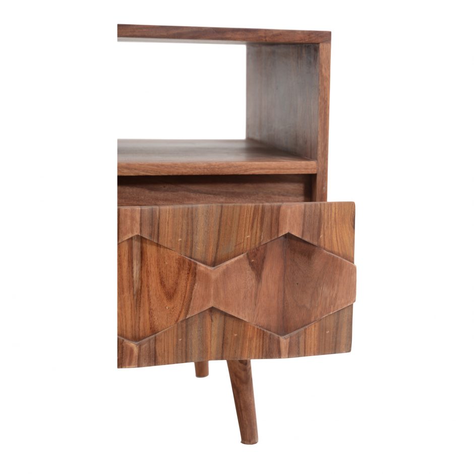 O2 Nightstand Natural by Moe's Home at Eve Furniture