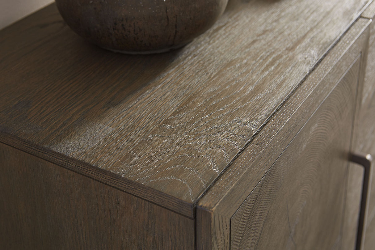 Oakland Three-Drawer Sideboard in Brunette by Modus Furniture at Eve Furniture