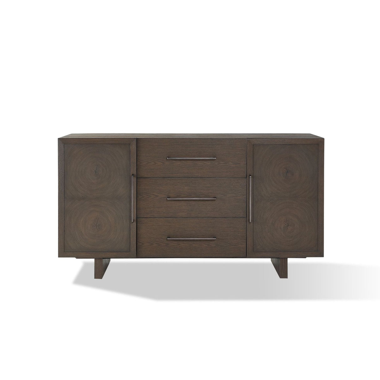 Oakland Three-Drawer Sideboard in Brunette by Modus Furniture at Eve Furniture