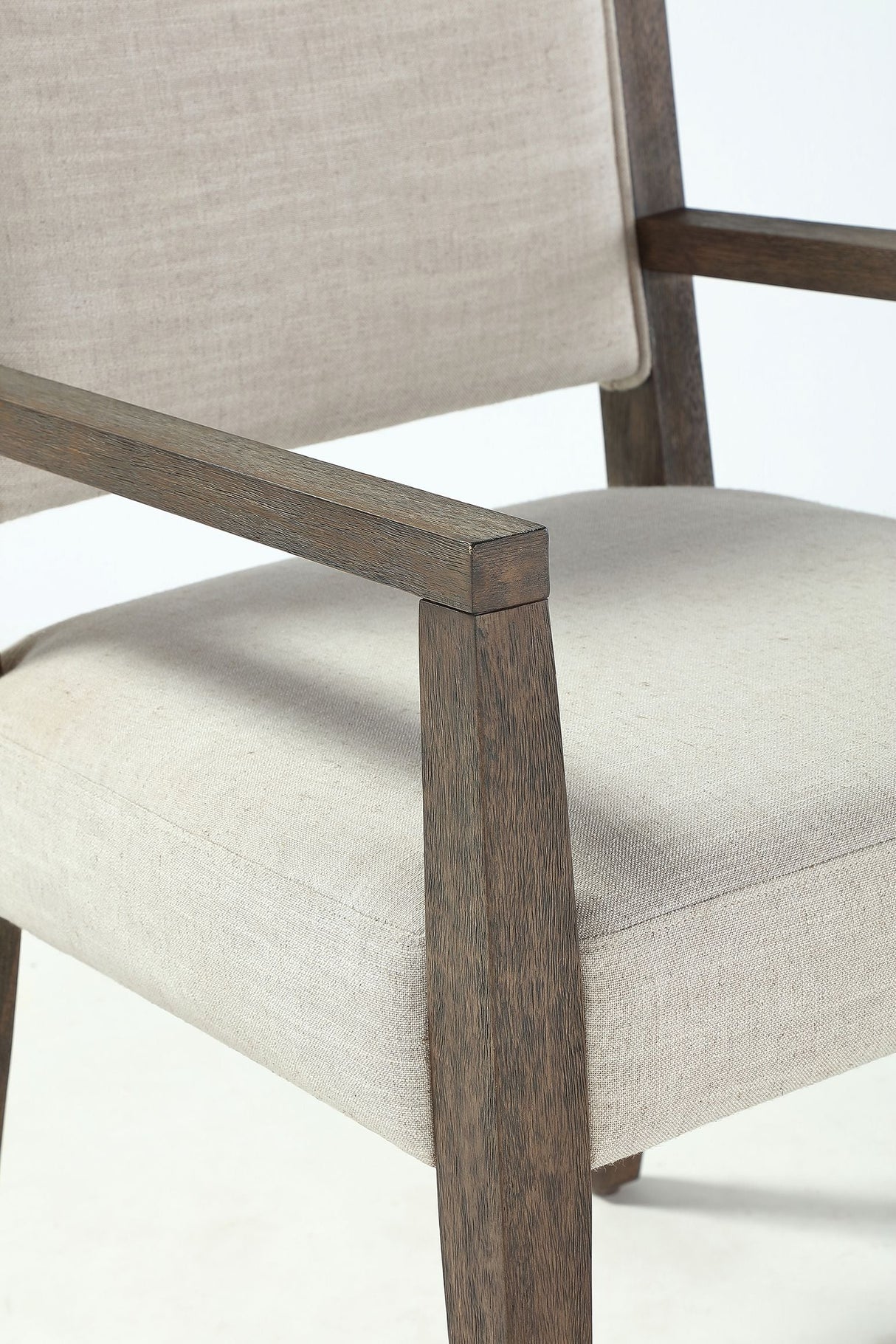 Oakland Upholstered Arm Chair in Brunette (Set of 2)