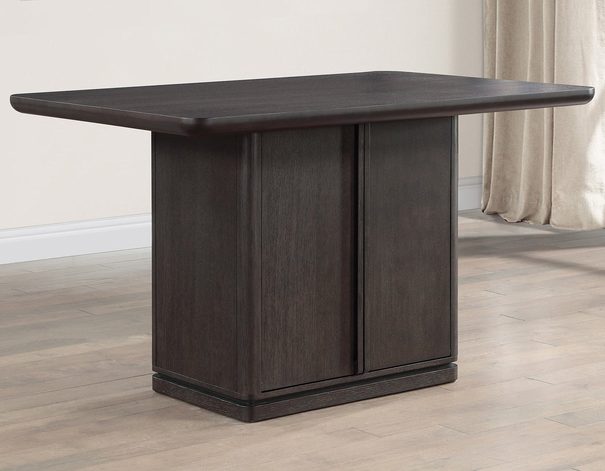 Oakley Charcoal Brown Counter Height Dining Set by Steve Silver at Eve Furniture