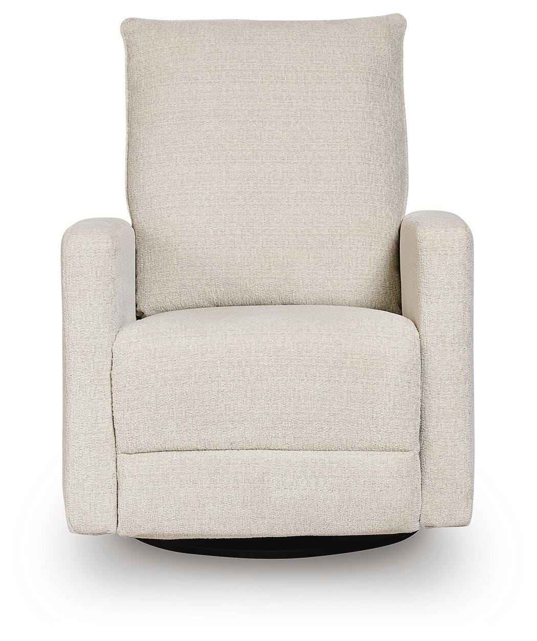 Oaklynn-Manor Canvas Swivel Glider Recliner by Ashley at Eve Furniture