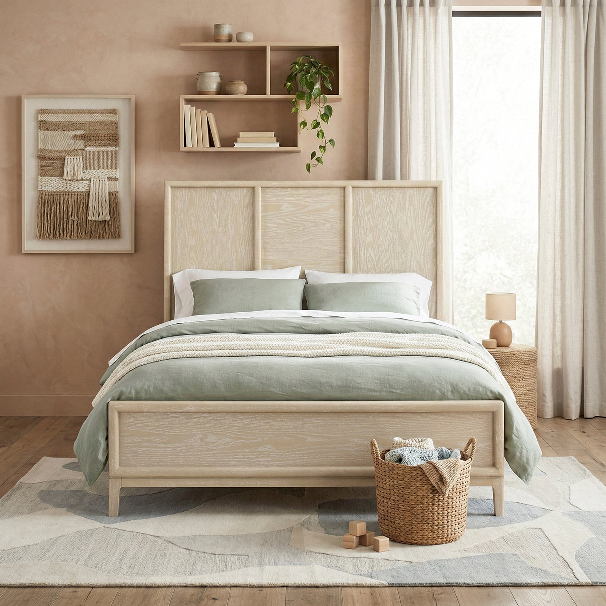 Oakmont Light Brown California King Bed by Homelegance at Eve Furniture