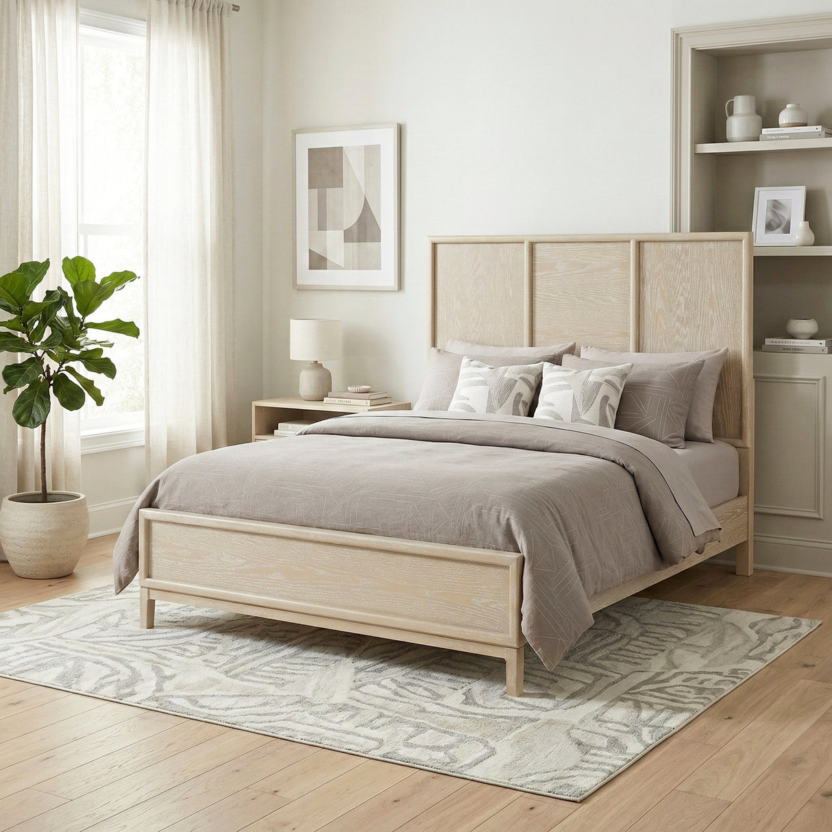 Oakmont Light Brown California King Bed by Homelegance at Eve Furniture