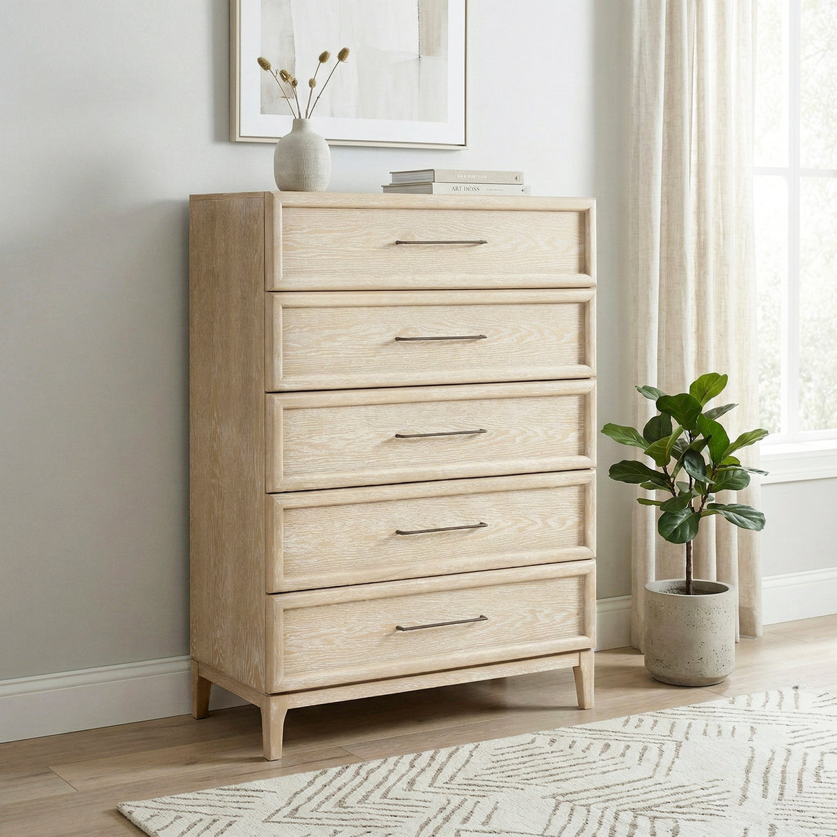 Oakmont Light Brown Chest by Homelegance at Eve Furniture