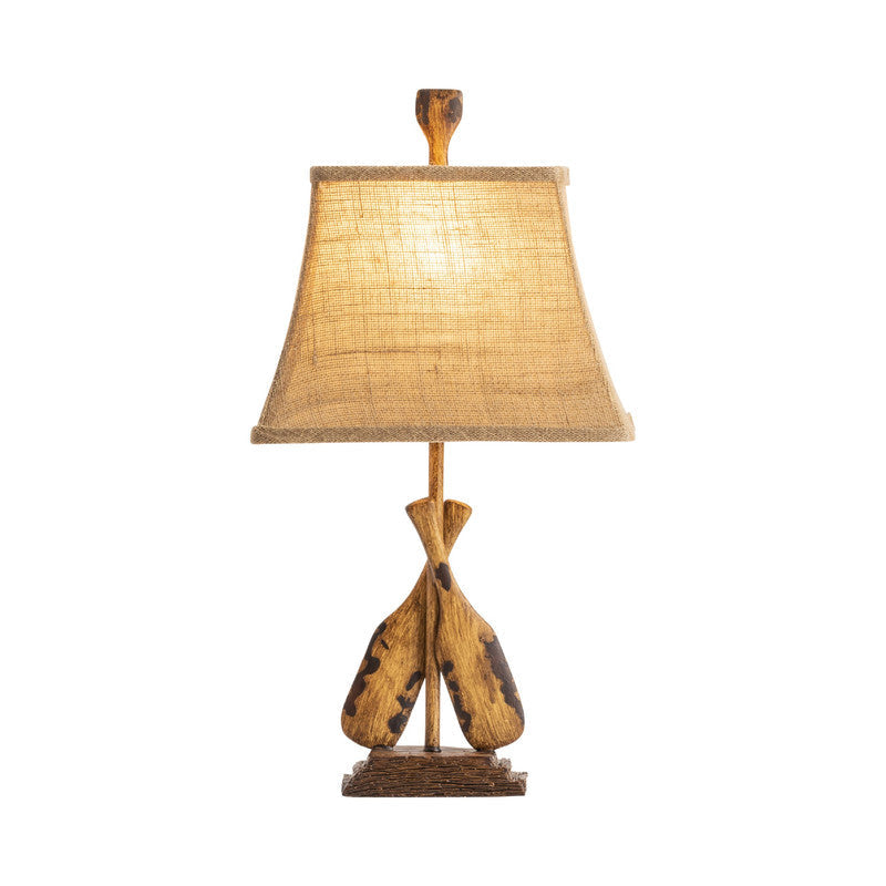Oar Brown Accent Lamp (Set of 2) by Crestview at Eve Furniture