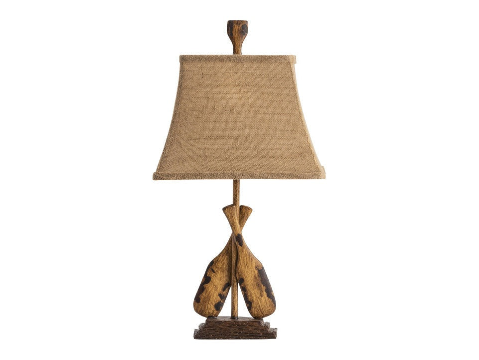 Oar Brown Accent Lamp (Set of 2) by Crestview at Eve Furniture