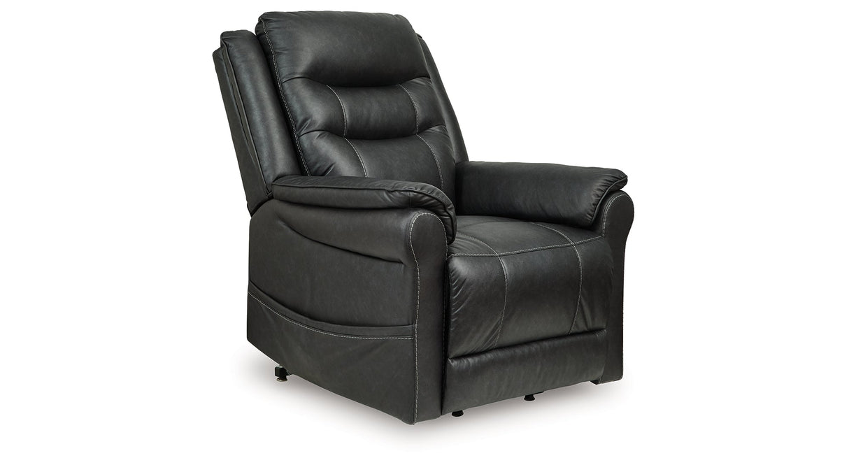 Oatman Carbon Power Lift Recliner by ASHLEY FURNITURE at Eve Furniture