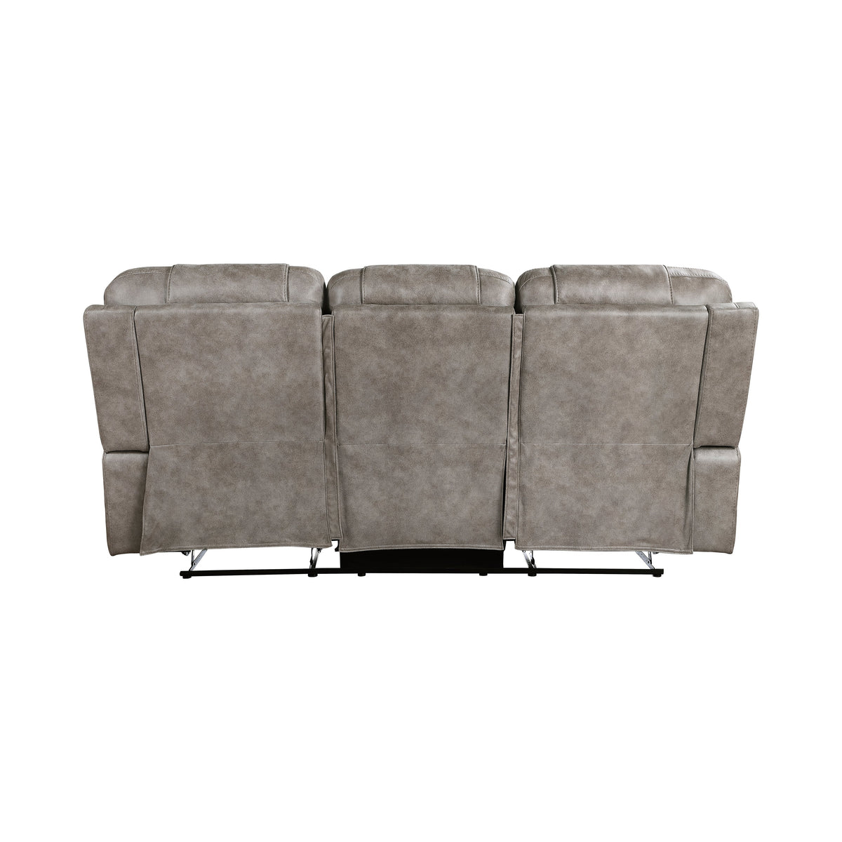 Oberon Grayish Brown Double Reclining Set by Homelegance at Eve Furniture