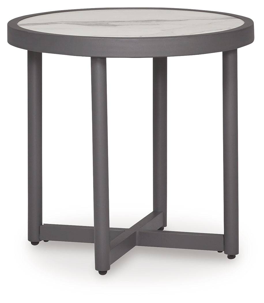 Ocean Beach Gray Outdoor End Table by Ashley at Eve Furniture