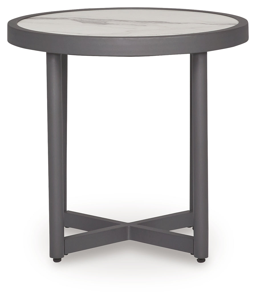 Ocean Beach Gray Outdoor End Table by Ashley at Eve Furniture