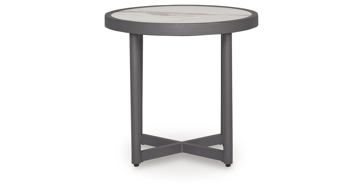 Ocean Beach Gray Outdoor End Table by Ashley at Eve Furniture