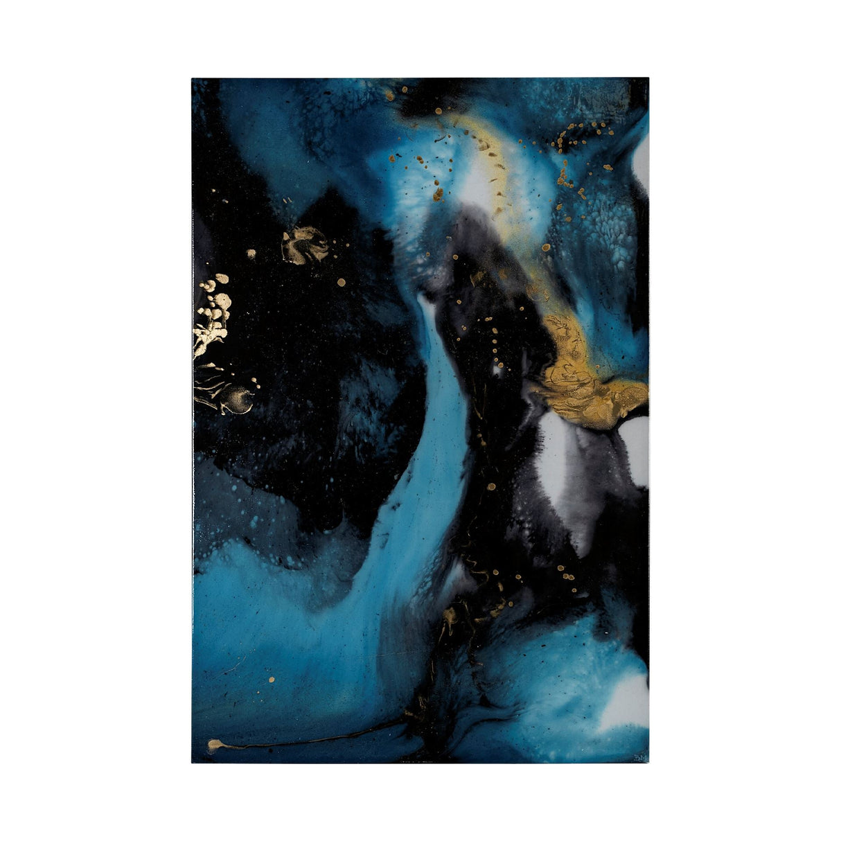 Ocean Currents II by Mercana Studio a Hand Embellished Textured Canvas by Mercana at Eve Furniture