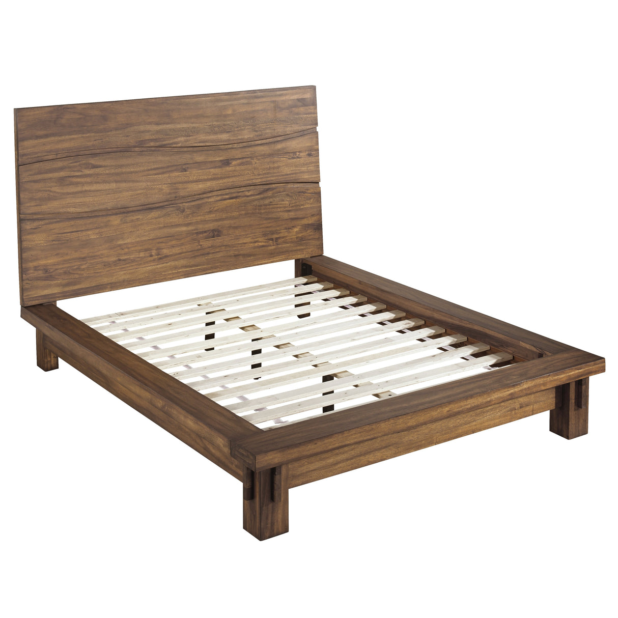 Ocean Solid Wood Eastern King Platform Bed in Natural Sengon by Modus Furniture at Eve Furniture