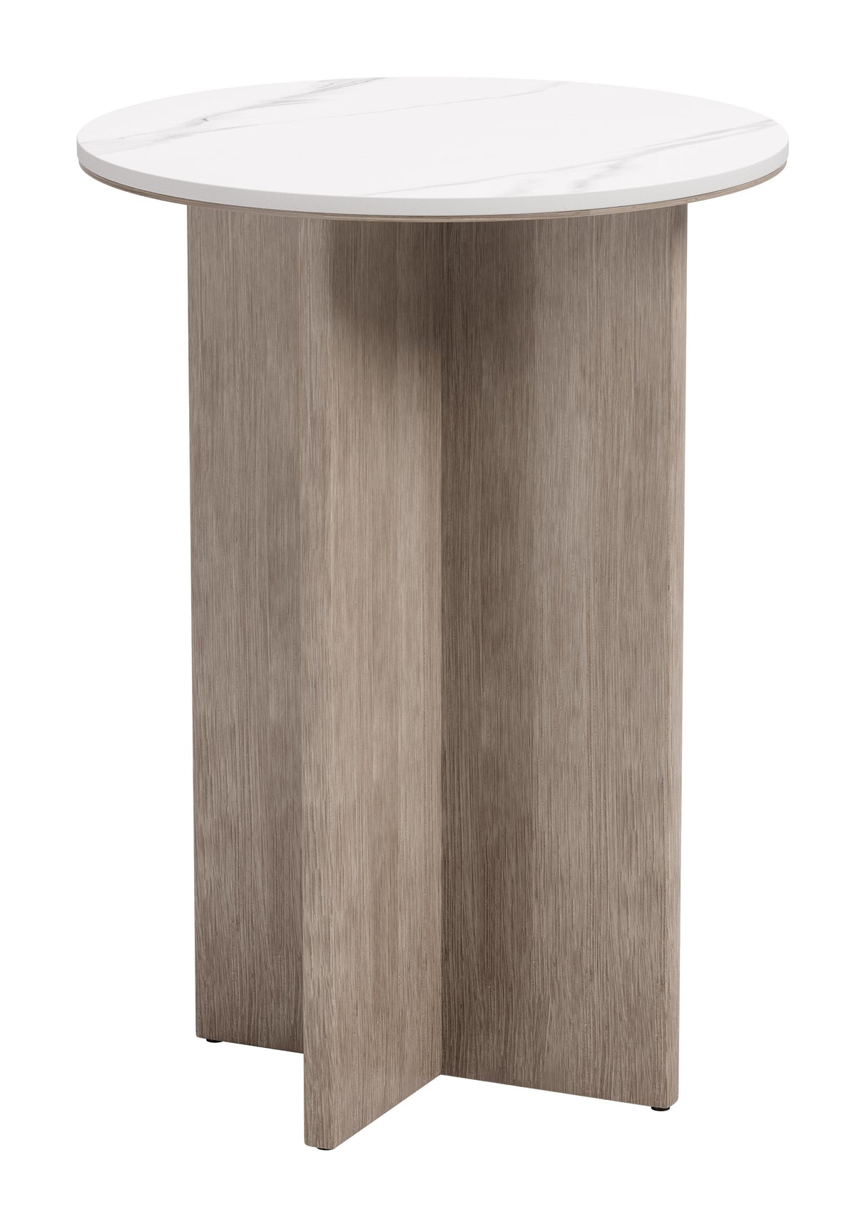 Oceanveil White Outdoor Side Table by Zuomod at Eve Furniture