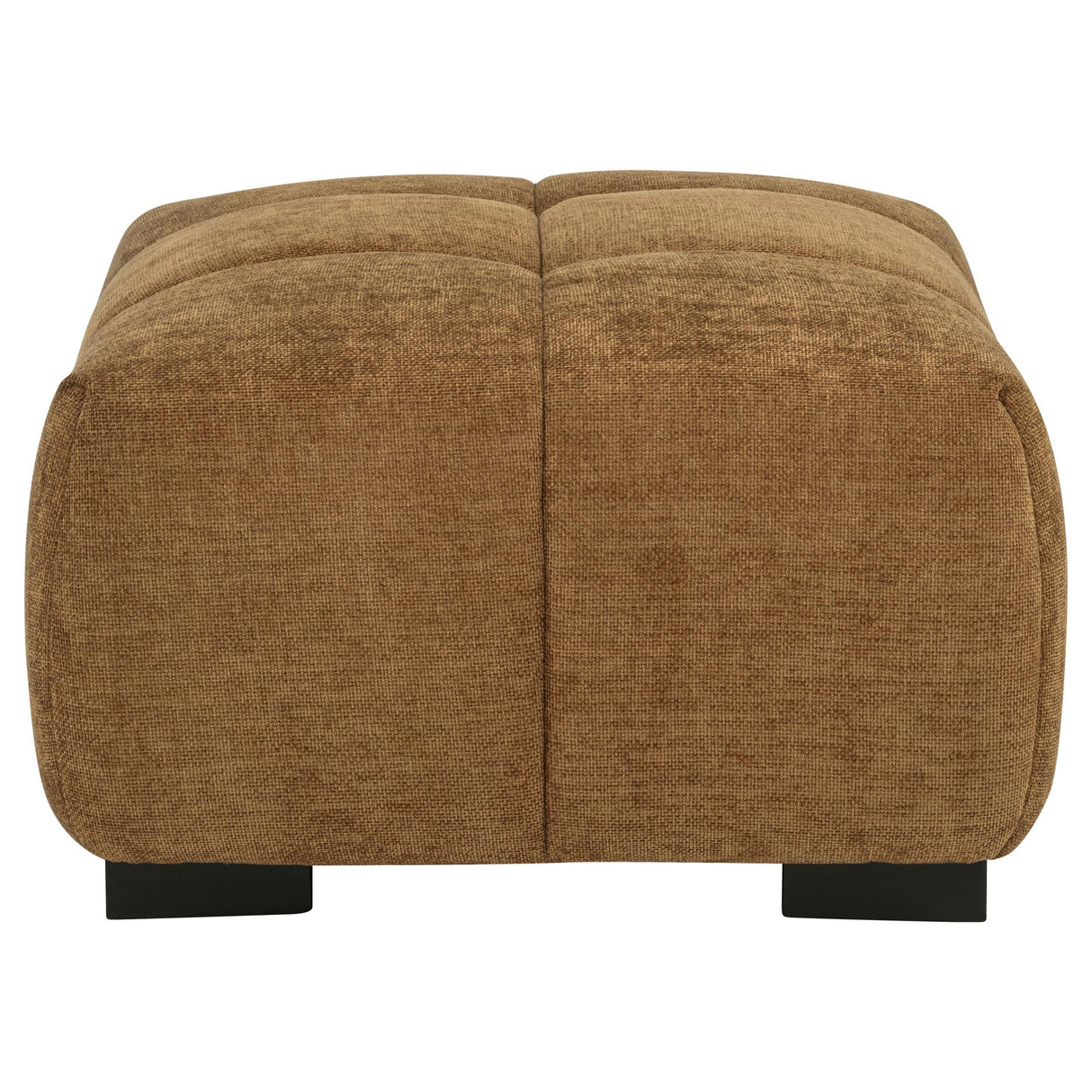 Octavia Amber Fabric Upholstered Rectangular Ottoman by Coaster at Eve Furniture