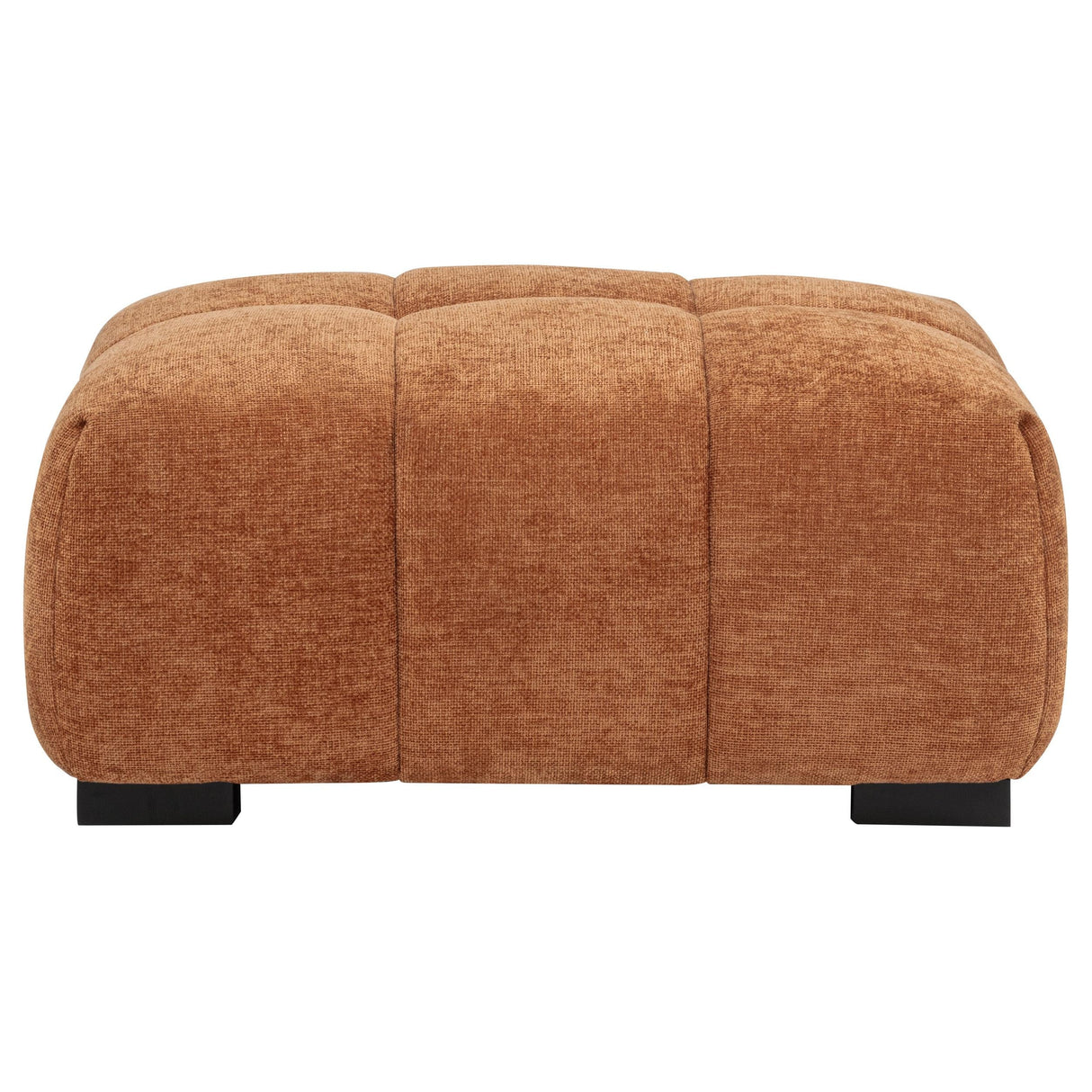 Octavia Orange Fabric Upholstered Rectangular Ottoman by Coaster at Eve Furniture