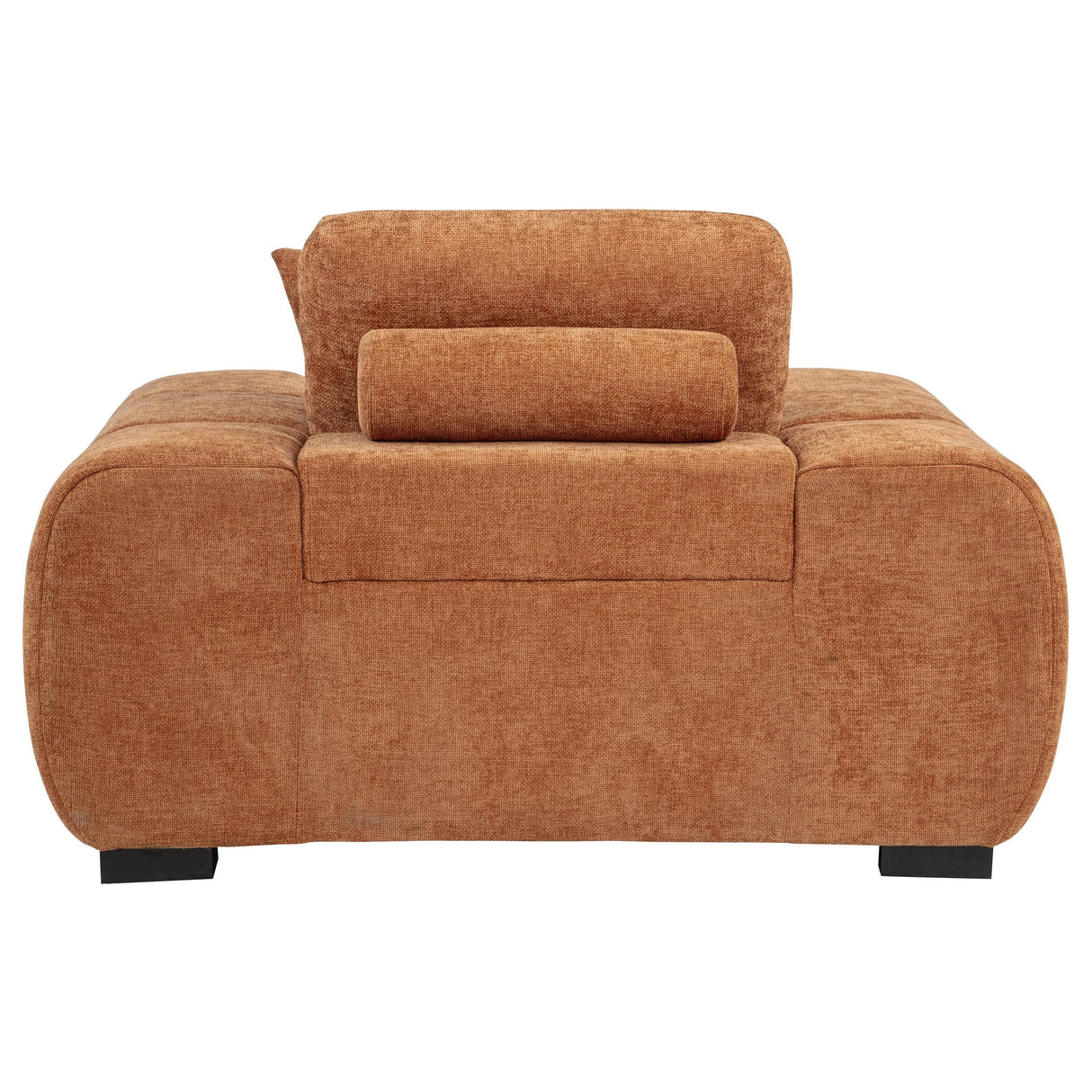 Octavia Orange Fabric Upholstered Track Arm Accent Chair by Coaster at Eve Furniture