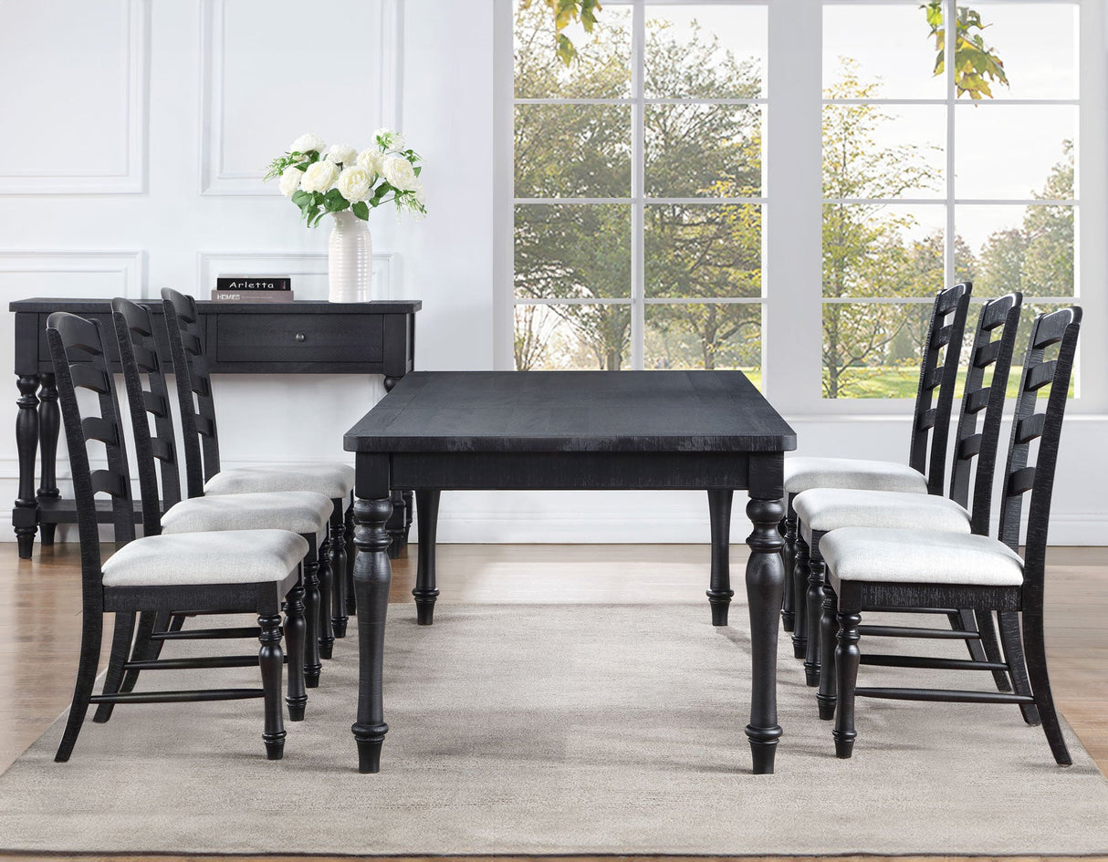 Odessa Black Dining Room Set by Steve Silver at Eve Furniture