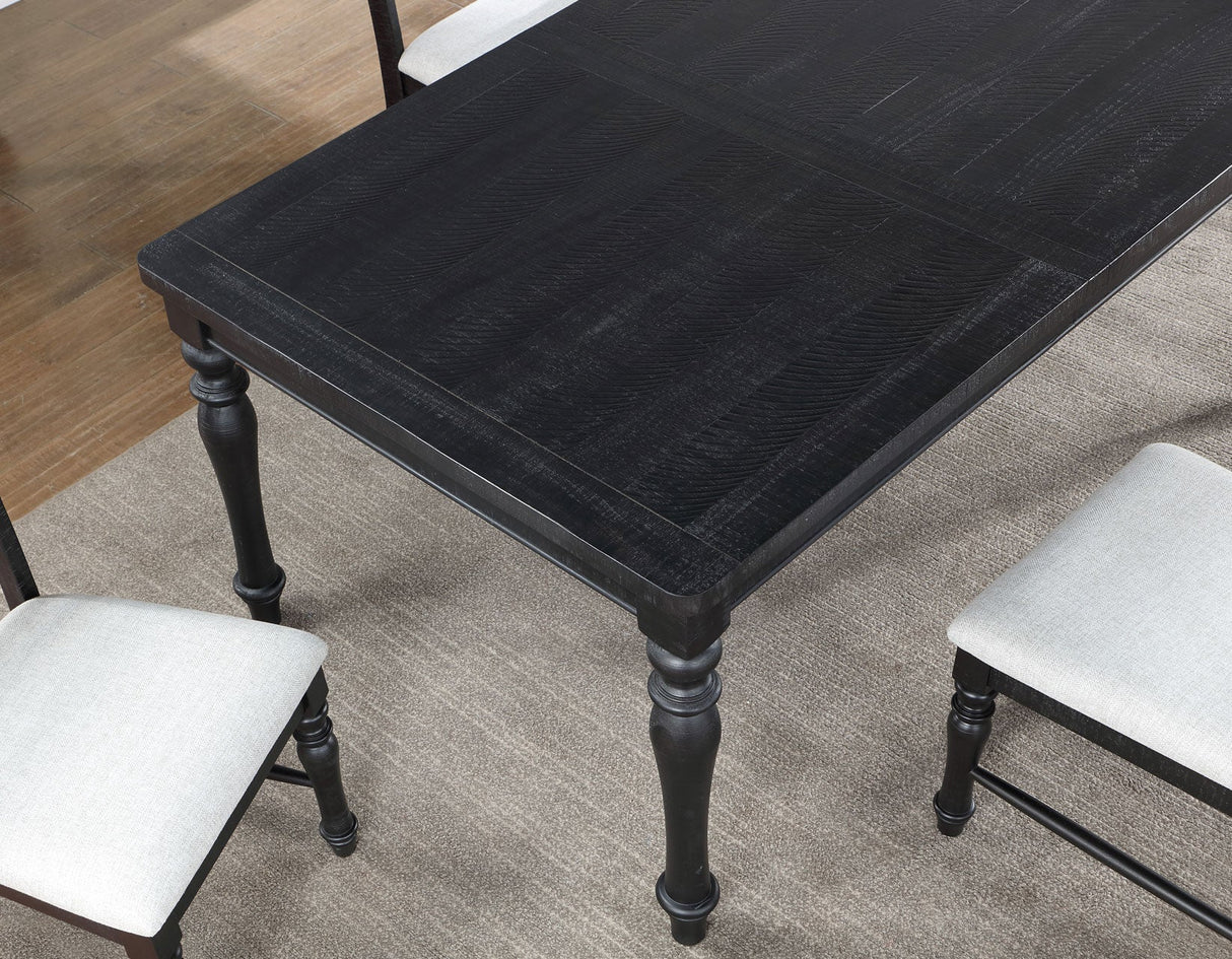 Odessa Black Dining Room Set by Steve Silver at Eve Furniture