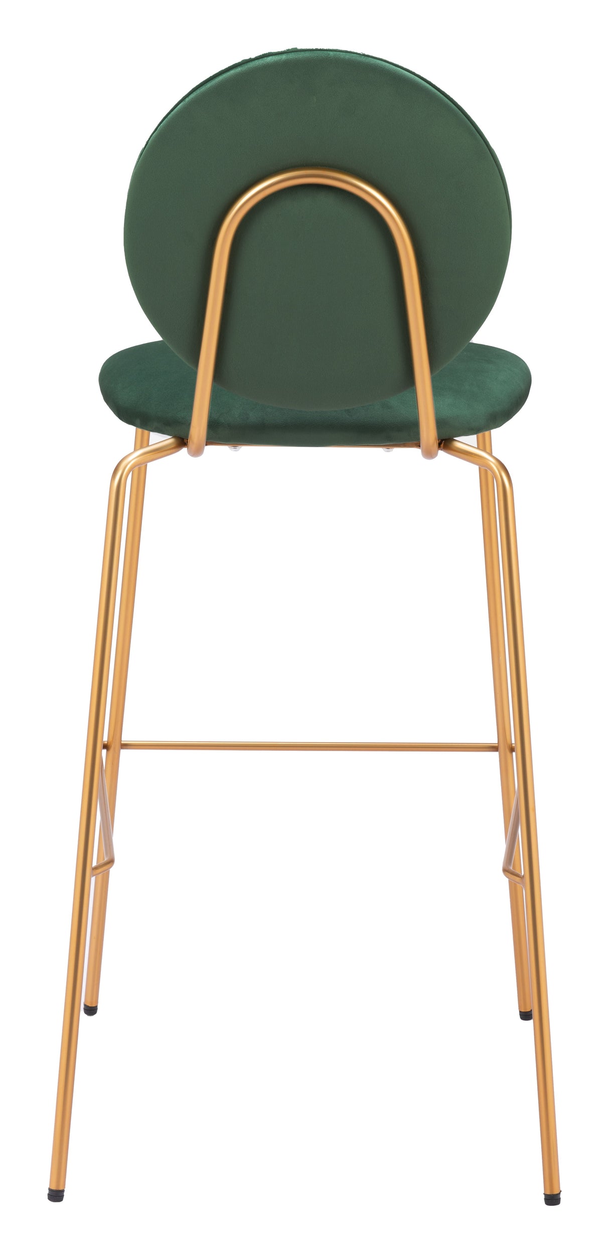 Odessa Green & Gold Barstool (Set of 2) by Zuomod at Eve Furniture