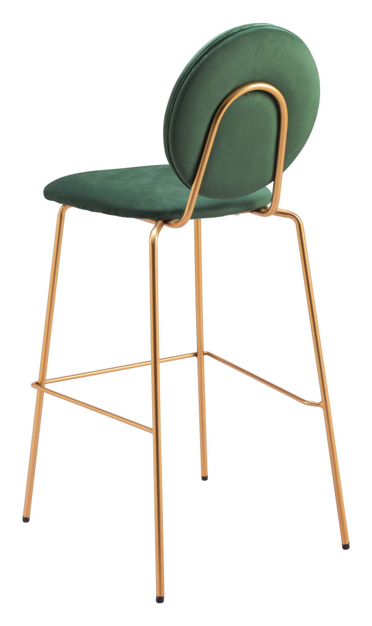 Odessa Green & Gold Barstool (Set of 2) by Zuomod at Eve Furniture