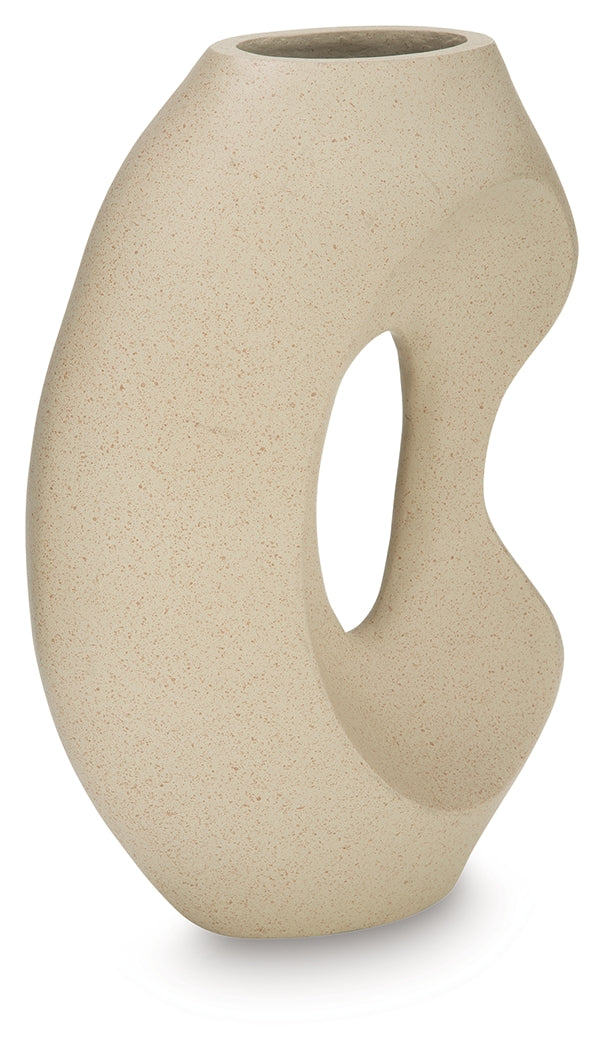 Odion Stone Vase by Ashley at Eve Furniture