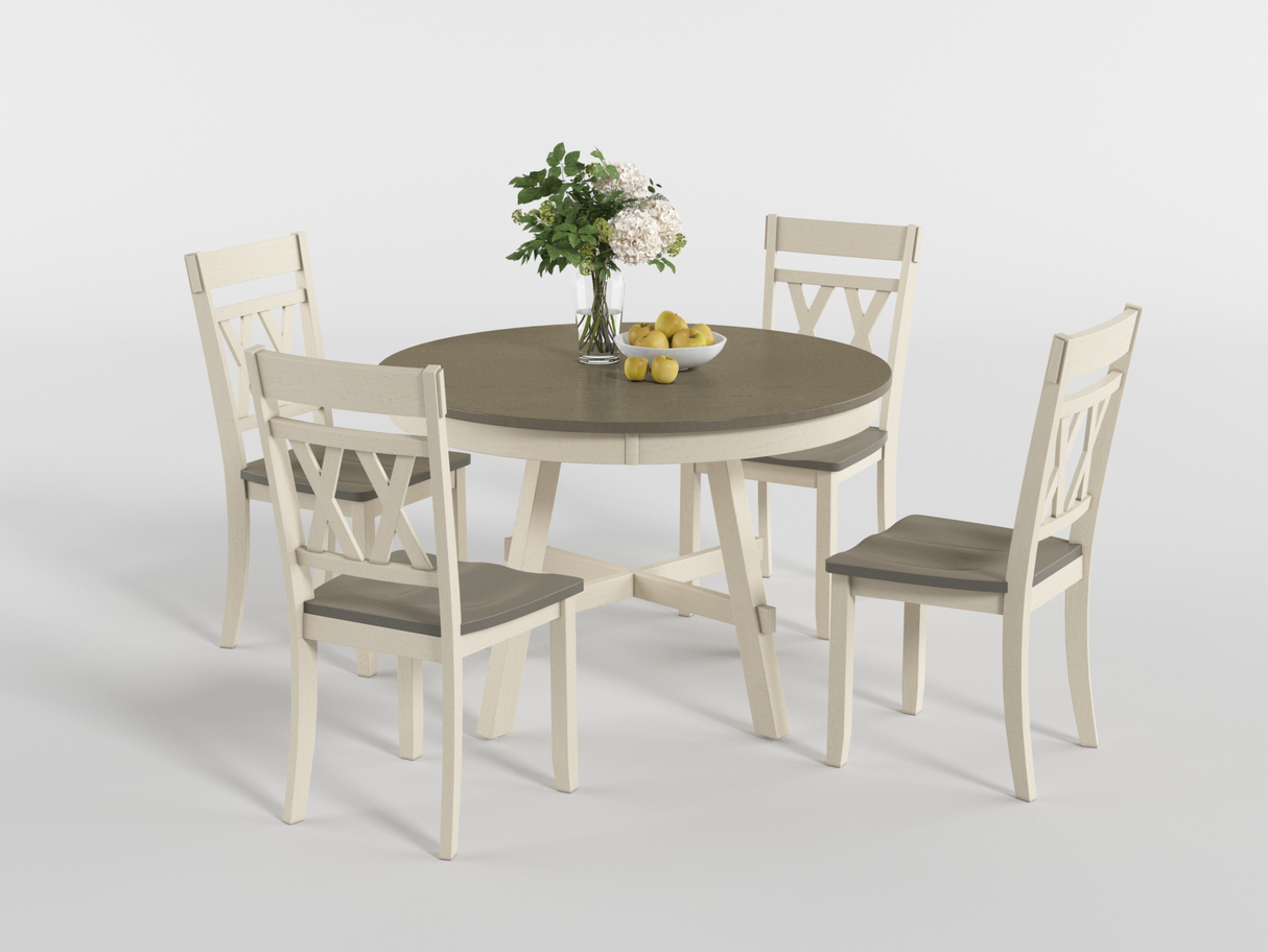 Ogden Black Double X-Back Side Chair, Set of 2 by Homelegance at Eve Furniture