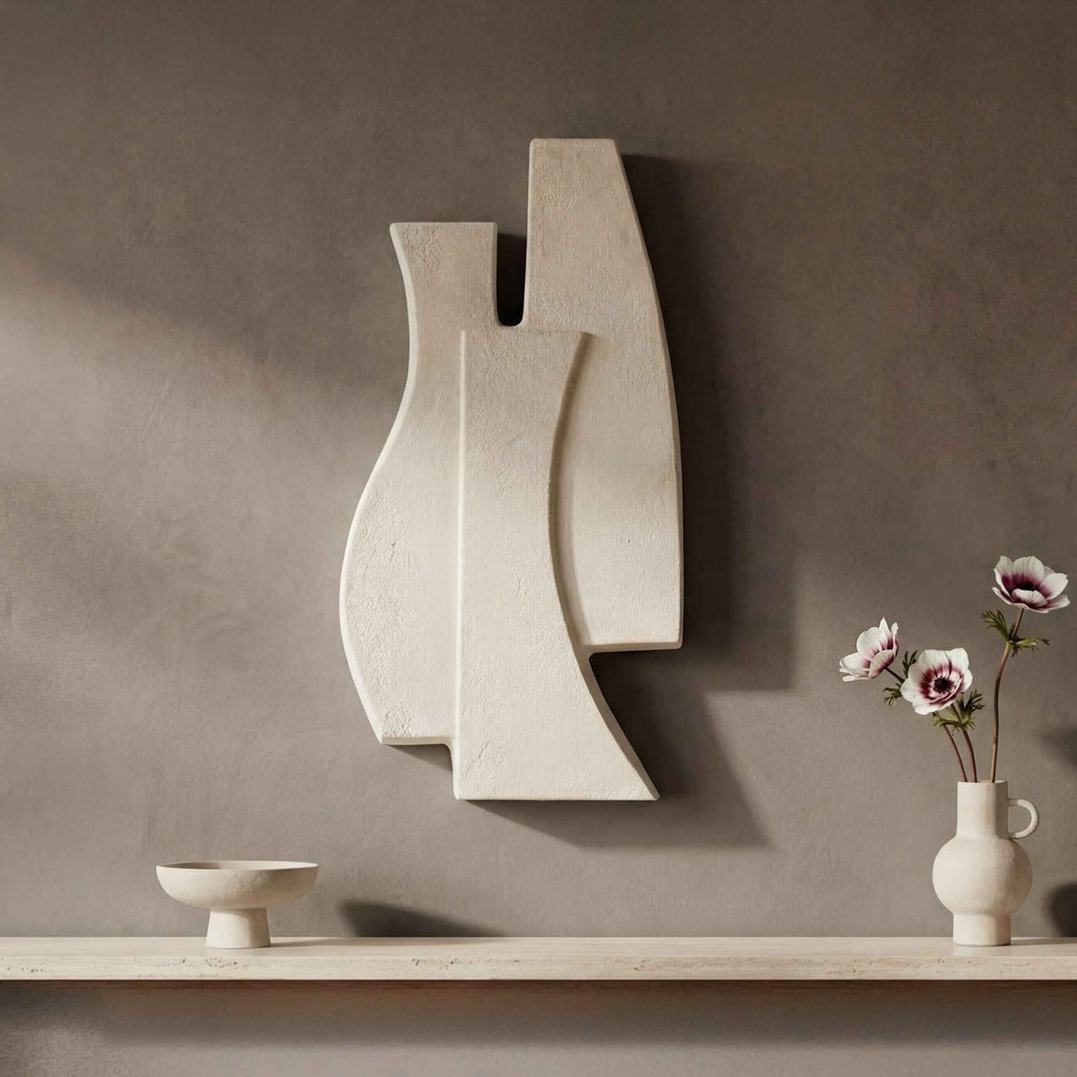 Ola Beige Wall Sculpture by Moe's Home at Eve Furniture