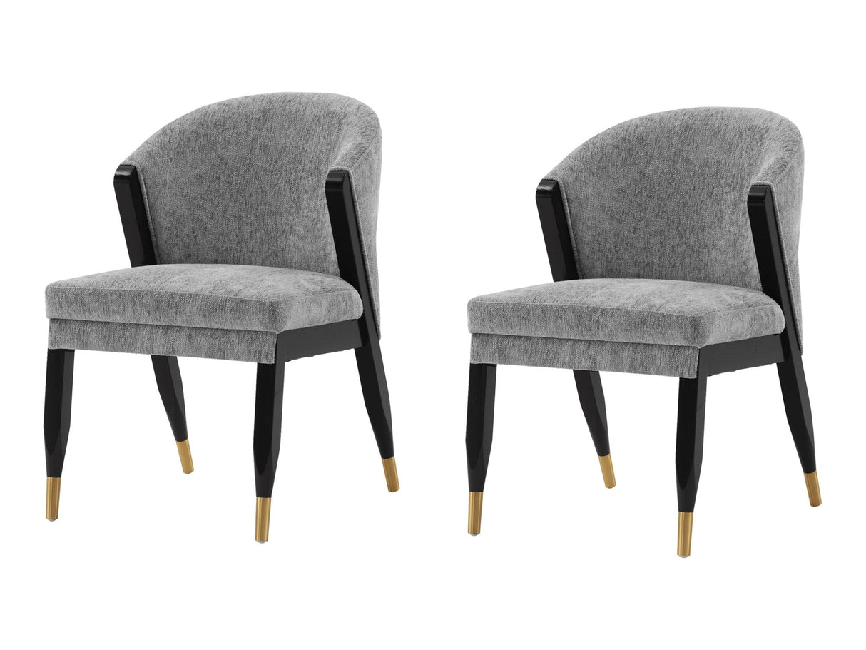 Ola Dining Chair in Grey (set of 2) by Manhattan Comfort at Eve Furniture