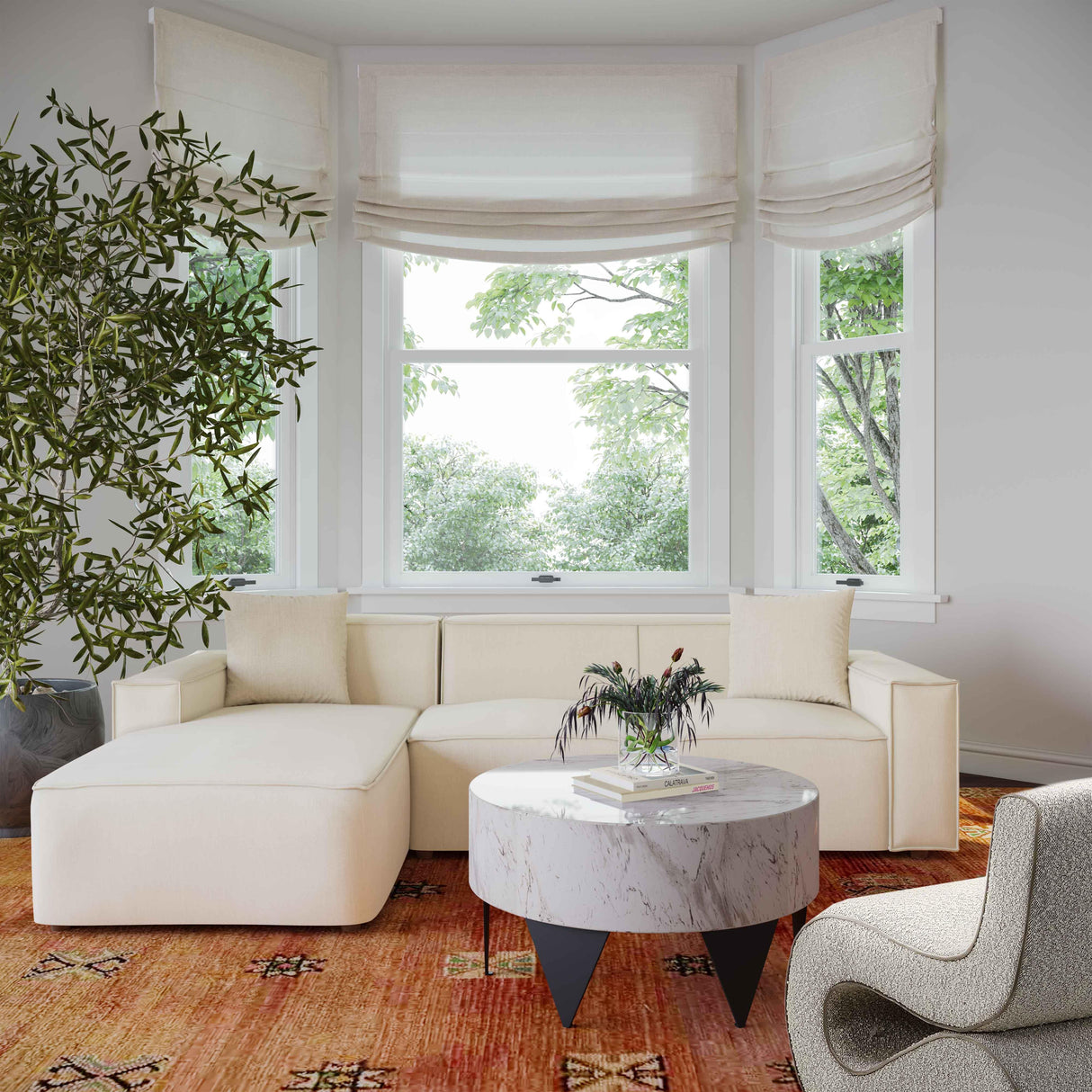 Olafur Upholstered Sectional by TOV Furniture at Eve Furniture